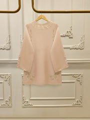 3 Piece - Pure Embroidered Cotton Net Suit S112893