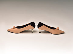 Pointy Taupe Heels FW00102