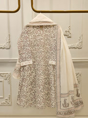 3 Piece - Hand Block Printed Kora Cotton Suit S112945