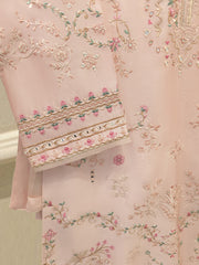 3 Piece- Pure Sheesha Silk Embroidered Suit S112990