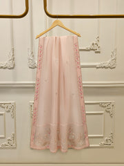 3 Piece- Pure Sheesha Silk Embroidered Suit S112990