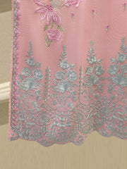 3 Piece - Pure Embroidered Cotton Net Suit S112986