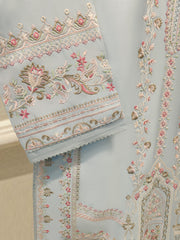 3 Piece - Pure Khaddi Silk Embroidered Suit S113006
