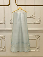 3 Piece- Pure Sheesha Silk Embroidered Suit S113069