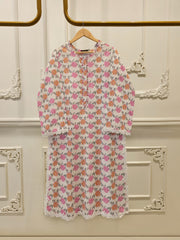 Digital Printed Embroidered Cambric Shirt S113070