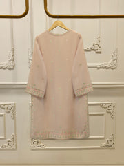 3 Piece - Pure Embroidered Cotton Net Suit S113171