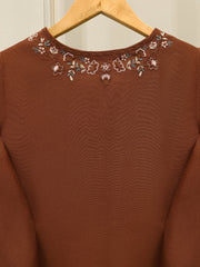 3 Piece - Pure Embroidered Cotton Net Suit S113221