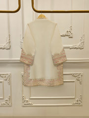 3 Piece- Pure Sheesha Silk Embroidered Suit S113238