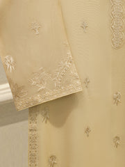 3 Piece - Pure Embroidered Cotton Net Suit S113224