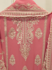 3 Piece - Pure Chiffon Embroidered Suit S113256