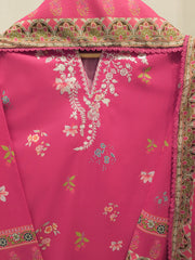 3 Piece - Digital Printed Embroidered Cambric Suit S113357