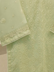 (Unstitched) 3 Piece - Pure Embroidered Cotton Net Suit S113610