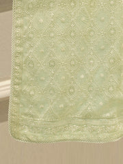 (Unstitched) 3 Piece - Pure Embroidered Cotton Net Suit S113610