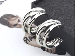 Diamante By Soeurs Small Silver Hoops