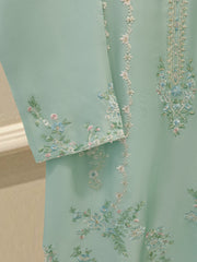 Pure Embroidered Sheesha Silk Shirt S114154