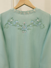 Pure Embroidered Sheesha Silk Shirt S114154