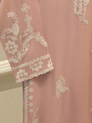 2 Piece - Pure Embroidered Cotton Net Suit S114153