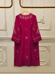 Pure Embroidered Sheesha Silk Shirt S114159