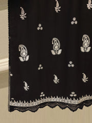 3 Piece - Pure Embroidered Cotton Net Suit S114179