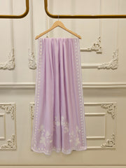 Hand Block Printed Pure Cotton Net Dupatta D000245