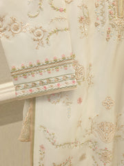 3 Piece- Pure Sheesha Silk Embroidered Suit S114251