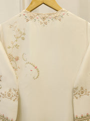 3 Piece- Pure Sheesha Silk Embroidered Suit S114251