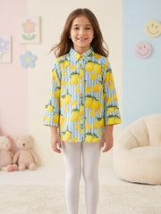 (Kids) Printed Cambric Shirt KD-0041