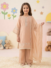 (Kids) 3 Piece - Pure Cotton Net Suit FKD-070