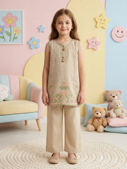 (Kids) 2 Piece - Pure Cotton Net Suit KD-097