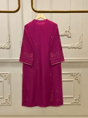 3 Piece- Pure Sheesha Silk Embroidered Suit S114713