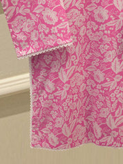 2 Piece - Embroidered Digital Printed Cambric Suit S114816
