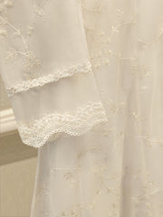 2 Piece - Pure Embroidered Cotton Net Suit S114797
