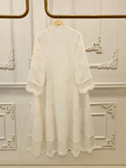 2 Piece - Pure Embroidered Cotton Net Suit S114797