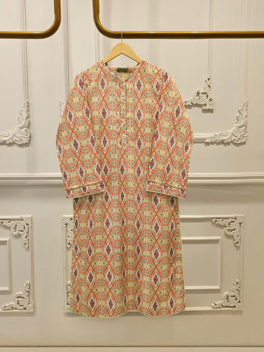 2-Piece Digital Printed Cambric Suit S114798