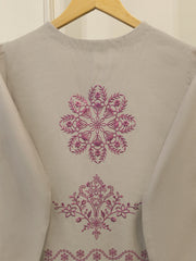 3 Piece - Pure Khaddi Silk Embroidered Suit S114914