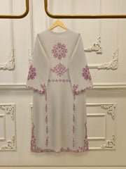 3 Piece - Pure Khaddi Silk Embroidered Suit S114914