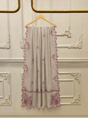 3 Piece - Pure Khaddi Silk Embroidered Suit S114914