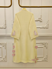 2 Piece - Pure Embroidered Cotton Net Suit S114935