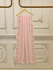 (Unstitched) 3 Piece - Pure Embroidered Cotton Net Suit S114932