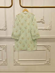 Embroidered Digital Printed Cambric Shirt S113010