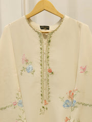 Pure Khadi Silk Embroidered Shirt S114870