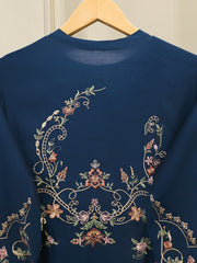 3 Piece - Pure Khaddi Silk Embroidered Suit S115040