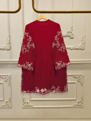 Pure Khadi Silk Embroidered Shirt S113435