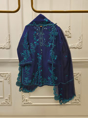 3 Piece- Pure Shisha Silk Embroidered Suit S115107