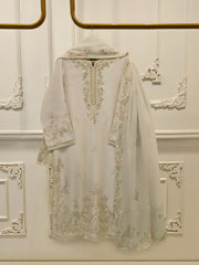 3 Piece- Pure Shisha Silk Embroidered Suit S115118