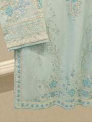 3 Piece - Pure Khaddi Silk Embroidered Suit S115124