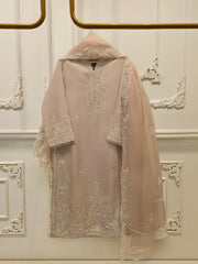 3 Piece - Pure Khaddi Silk Embroidered Suit S115129
