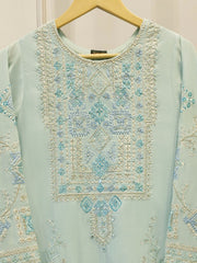 2 Piece - Pure Khaddi Silk Embroidered Suit S115139