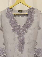 Pure Embroidered Cotton Net Shirt-S114098