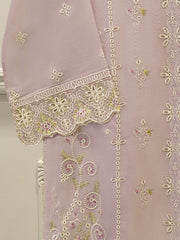 2 Piece - Pure Embroidered Cotton Net Suit S114776
